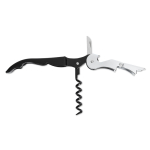 Sacacorchos personalizados baratos y con abrebotellas Sommelier color negro segunda vista