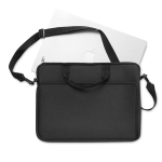 Bolsa para portátil personalizada de neopreno con bandolera 14” Neosho color negro segunda vista