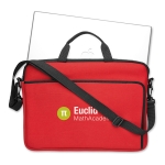 Bolsa para portátil personalizada de neopreno con bandolera 14” Neosho vista principal segunda vista