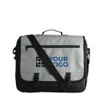 Portadocumentos de poliéster 600D con varios bolsillos San Francisco vista de impresión