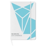 Libretas publicitarias de papel cuadriculado A5 cuadros Cuadrants color blanco tercera vista principal