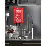 Manta para protegerse del fuego hecha de fibra de vidrio Protect color rojo