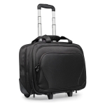 Trolley de poliéster con bolsillo para portátil Executive 17 color negro