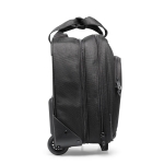 Trolley de poliéster con bolsillo para portátil Executive 17 color negro segunda vista