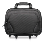 Trolley de poliéster con bolsillo para portátil Executive 17 color negro cuarta vista