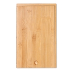 Set publicitario para queso y vino en estuche de bambú Camembert color madera segunda vista