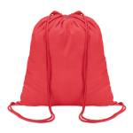Mochila personalizada de algodón de 100 g/m2 Eco Trend color rojo