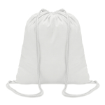 Mochila personalizada de algodón de 100 g/m2 Eco Trend color blanco