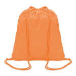 Mochila personalizada de algodón de 100 g/m2 Eco Trend color naranja