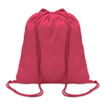 Mochila personalizada de algodón de 100 g/m2 Eco Trend color fucsia