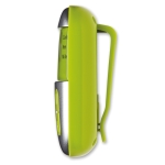 Podómetro personalizado con clip para publicidad Colors color verde lima cuarta vista