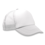 Gorra promocional estilo trucker para impresión a todo color MidTown color blanco