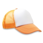 Gorra promocional estilo trucker para impresión a todo color MidTown color naranja fluorescente