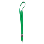 Lanyard personalizado de 2 cm con hebilla y cierre BasicStyle Extra color verde