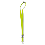 Lanyard personalizado de 2 cm con hebilla y cierre BasicStyle Extra color verde lima