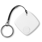 Localizador de llaves publicitario de plástico cuadrado FindKey color blanco