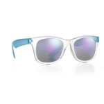 Gafas de sol personalizadas espejo con patillas a juego IceTrend color azul segunda vista