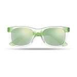 Gafas de sol personalizadas espejo con patillas a juego IceTrend color verde