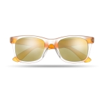 Gafas de sol personalizadas espejo con patillas a juego IceTrend color naranja