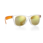 Gafas de sol personalizadas espejo con patillas a juego IceTrend color naranja segunda vista