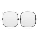 Set de 2 parasoles para coche personalizados con ventosas Shadow color negro