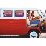 Set de 2 parasoles para coche personalizados con ventosas Shadow color negro vista bodegón principal