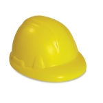 Pelota antiestrés con forma de casco de construcción Zenmet color amarillo segunda vista