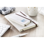 Cuadernos personalizados de tapa rústica A5 hojas a rayas Canvas color beige segunda vista bodegón 2