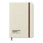 Cuadernos personalizados de tapa rústica A5 hojas a rayas Canvas color beige vista principal