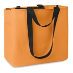 Bolsas impresas de poliéster 600D con bolsillo interior Konyu color naranja