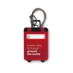 Identificador personalizado en forma de trolley para maletas Trolley color rojo vista principal