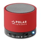 Altavoz personalizado con bluetooth circular de colores Soul color rojo segunda vista principal