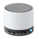 Altavoz personalizado con bluetooth circular de colores Soul color blanco