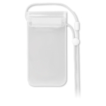 Funda de móvil impermeable para pantalla táctil Beachtime color blanco transparente