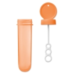 Soplador de burbujas para personalizar con logo Bubbles color naranja segunda vista