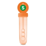 Soplador de burbujas para personalizar con logo Bubbles color naranja vista principal