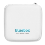 Estuche de accesorios para ordenador con ratón, hub y powerbank Charge color blanco vista principal