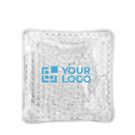 Pack de bolas terapéuticas en bolsa con logo Bolsa Calor Calisphere color transparente vista de impresión