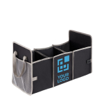 Organizador de coche personalizado para publicidad CarBox color negro vista de impresión