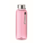 Bidón personalizado reutilizable sin BPA en color 500ml Downtown color rosa transparente