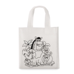 Bolsa non-woven para colorear con rotuladores 80 g/m2 Color Fun color blanco cuarta vista