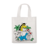 Bolsa non-woven para colorear con rotuladores 80 g/m2 Color Fun color blanco quinta vista