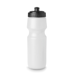 Botellas promocionales de deporte baratas con boquilla 700ml Max color blanco
