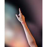 Pulseras Tyvek personalizadas de 19 mm color rojo vista bodegón principal