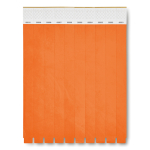 Pulseras Tyvek personalizadas de 19 mm color naranja segunda vista