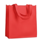 Bolsas serigrafiadas baratas non-woven asas cortas 80g/m2 Colors Short color rojo