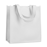 Bolsas serigrafiadas baratas non-woven asas cortas 80g/m2 Colors Short color blanco