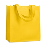 Bolsas serigrafiadas baratas non-woven asas cortas 80g/m2 Colors Short color amarillo