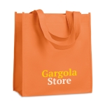 Bolsas serigrafiadas baratas non-woven asas cortas 80g/m2 Colors Short color naranja vista principal