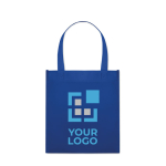 Bolsas serigrafiadas baratas non-woven asas cortas 80g/m2 Colors Short vista de impresión